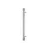 Barelli 650mm Polished Chrome Single Round Vertical Heated Towel Rail