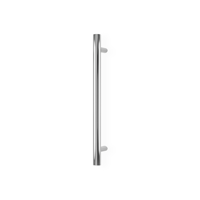 Barelli 650mm Polished Chrome Single Round Vertical Heated Towel Rail