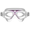Mirage Adult Lethal Oversized Silicone Swimming Goggles Clear/Purple