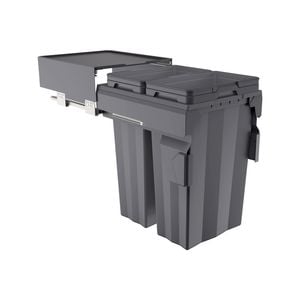 Kaboodle 2 x 38L Side Mount Pullout Bin