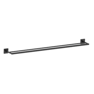 Mondella Rococo 935mm Matte Black Double Towel Rail