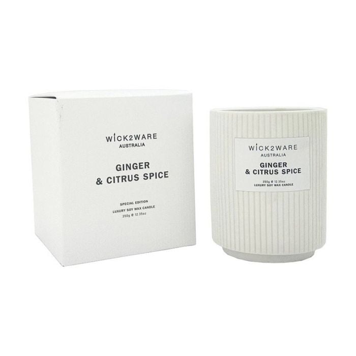 Candle SOY Jar 350g Ginger Citr Spice