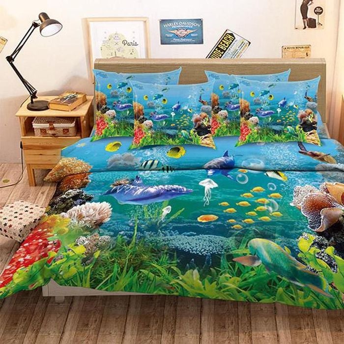 3D Pretty Ocean World 116 Bedding Set Pillowcases Quilt Duvet Cover Set Queen King