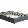 Keetsa Velvet Bed Frame Dark Grey - Queen