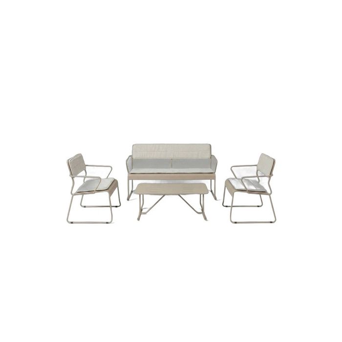 Seek and Ramble Parco Outdoor 4 Pce Lounge Set Sand