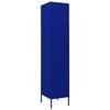 vidaXL Locker Cabinet Navy Blue 35x46x180 cm