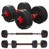 METEOR 15kg All-in-One Convertible Dumbbell Barbell Set