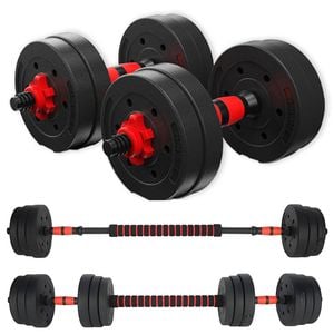 METEOR 15kg All-in-One Convertible Dumbbell Barbell Set