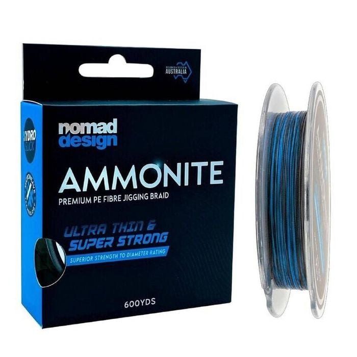 Nomad Design Ammonite 300yd Multi Colour Jigging Braid Fishing Line 44lb