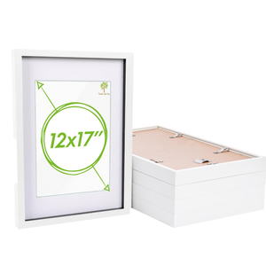 Nicola Spring 3d Box Photo Frames With White A4 Mounts - A3 (12" X 17") - Pack Of 5
