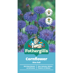 Fothergill's Cornflower Blue Ball Flower Seeds
