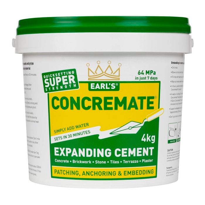 Earl's 4kg Concremate Expanding Cement