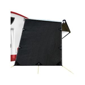 Caravan Privacy Screens Roll Out Awning 1.95x2.2M Sun Shade End Wall Side Black