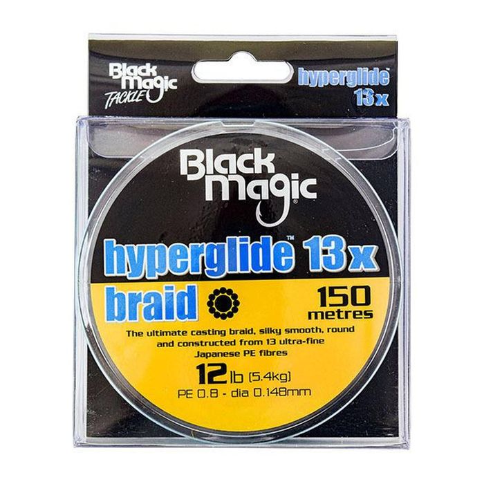 Black Magic Hyperglide 13x Braid Fishing Line 12lb 150m