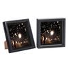 Nicola Spring 2 Piece 8 X 8 3d Shadow Box Photo Frame Set - Craft Display Picture Frame With 6 X 6 Mount - Black