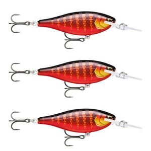 3x Rapala 7.5cm Shad Rap Elite (Floating) Fishing Lures - Gilded Twilight Zone