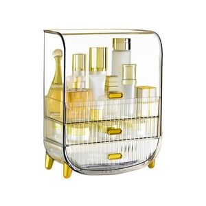 SOGA 3 Tier Transparent Multifunctional Countertop Cosmetic Storage