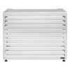 Outdoor Aluminium Horizontal White Medium Air Conditioning Cover