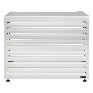 Outdoor Aluminium Horizontal White Medium Air Conditioning Cover
