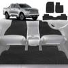 6D Diamond Car Floor Mats for GWM Haval Great Wall Cannon Ute 2019-Current-Full Set-Black-Outback GT