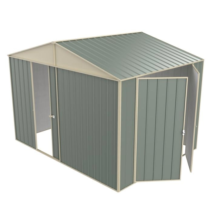 Build-a-Shed 3.0 x 2.3 x 2.3m Gable Double Hinged Side Door Shed - Green