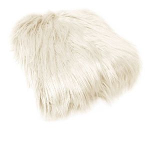 Bloomington Mia Luxury Long Hair Faux Fur Throw Rug 127 x 152 cm Cream