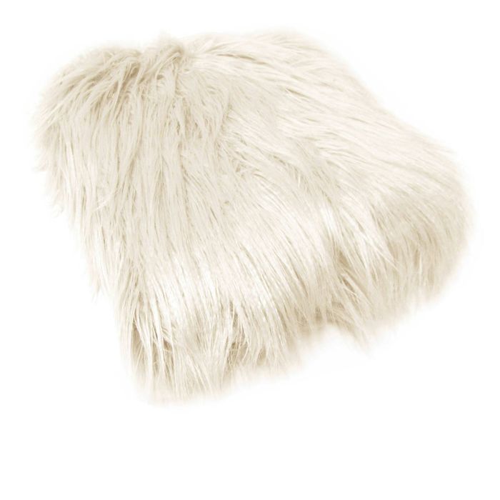 Bloomington Mia Luxury Long Hair Faux Fur Throw Rug 127 x 152 cm Cream