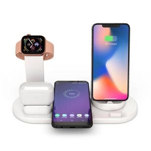 Provecta 3-in-1 Wireless Charger Dock For iPhone Watch And Earbuds White