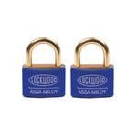 Lockwood 40mm Brass 110 Series Marine Padlock - 2 Pack