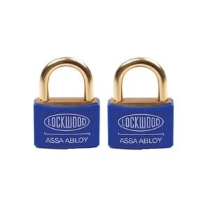 Lockwood 40mm Brass 110 Series Marine Padlock - 2 Pack