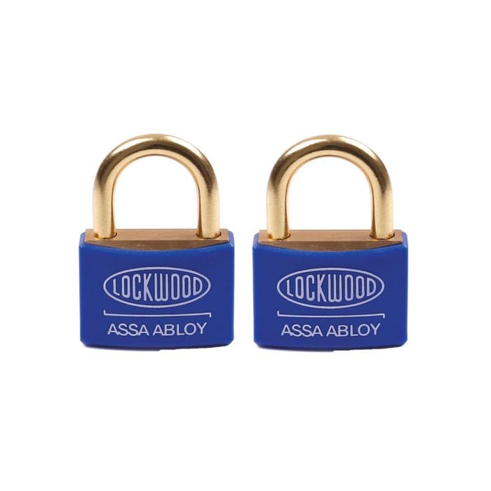 Lockwood 40mm Brass 110 Series Marine Padlock - 2 Pack