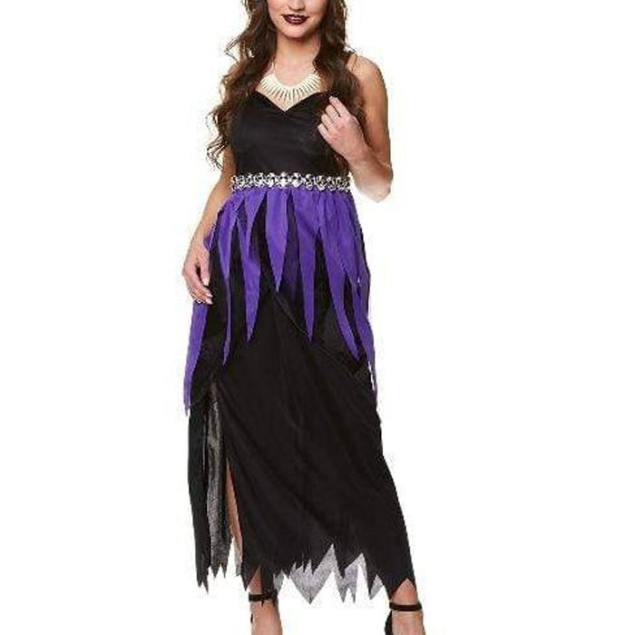Mystical Purple Womens Voodoo Priestess Halloween Costume - XSmall