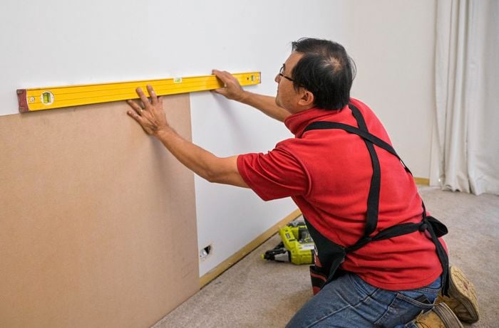 Install the wall panels