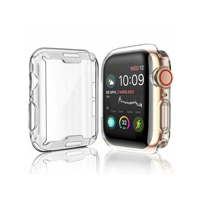 Full Cover iWatch Series Clear Case For Apple Watch 4/5/6/SE 44mm