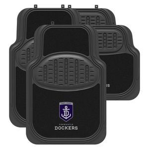 Fremantle Dockers Official Afl Universal Rubber Car Floor Mats Carpet