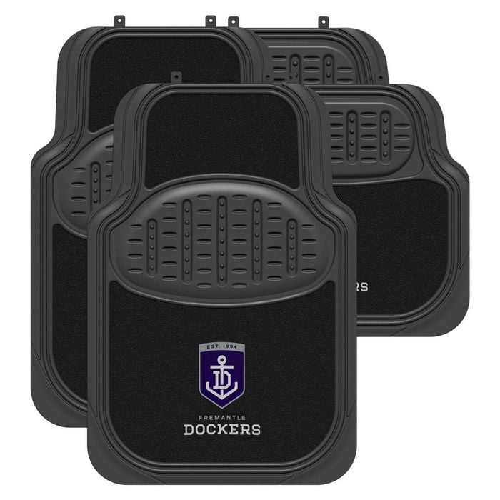 Fremantle Dockers Official Afl Universal Rubber Car Floor Mats Carpet
