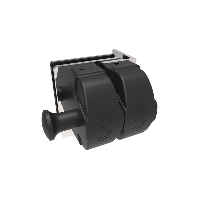 ProtectorAl Poly Stainless Steel Wall / Post To Glass Gate Latch
