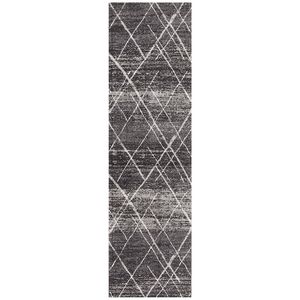 Jaya 452 Charcoal 500x80cm Runner - Extra Large Pet Friendly Power Loomed Rug