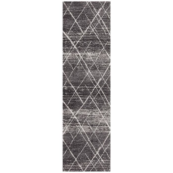 Jaya 452 Charcoal 500x80cm Runner - Extra Large Pet Friendly Power Loomed Rug