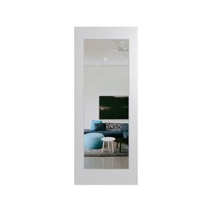 Hume 2340 x 820 x 35mm Internal Door Primed MDF Humecraft Clear Glass HMC11 - 820mm