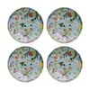 4pk Lvd Botanical Bird Ceramic Kitchen Trinket Tray Gift Dish 10cm