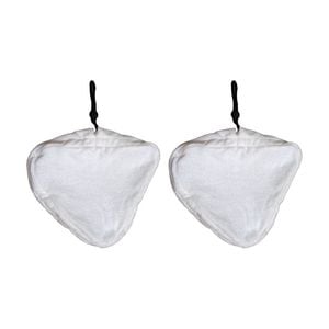 2PK Cleanstar Replacement Steam Mop Pad For Eurohome & Genius 2-In-1 White