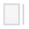 P&p Silver Led Bathroom Mirror Backlit Anti Fog Dimmable Wall Mounted Unit