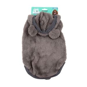 Art & Bob 40cm Grey Medium Velvet Dog Hoodie