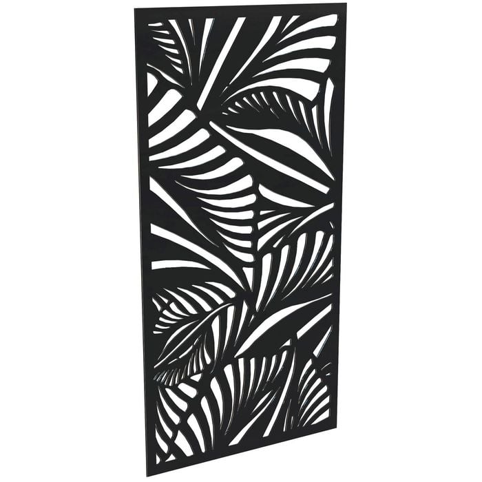 ProtectorAl 300-1200w x 1201-2400h Gloss Black/Satin Black Jungle Unframed Composite Deco Panel