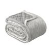 Bianca Mansfield Sherpa Blanket 480gsm Home Bedding Aluminium Queen/King Bed