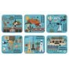 Ashdene Land Down Under Set Of 6 Coasters - Wa