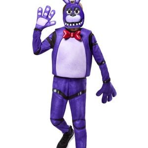 Five Nights At Freddys Bonnie Deluxe Costume Jumpsuit Child Halloween Purple