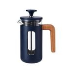 La Cafetiere Pisa 3-cup 350ml Stainless Steel/glass French Press - Navy