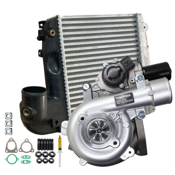 Upgrade Billet Turbo Charger With 50mm Intercooler For Toyota Hilux N70 D4d Kun26 1kd-ftv 3.0l 2005-2010